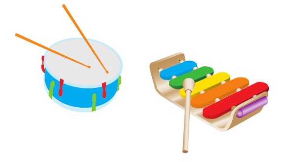 Juguetes musicales sencillos para iniciar la exploración de la música